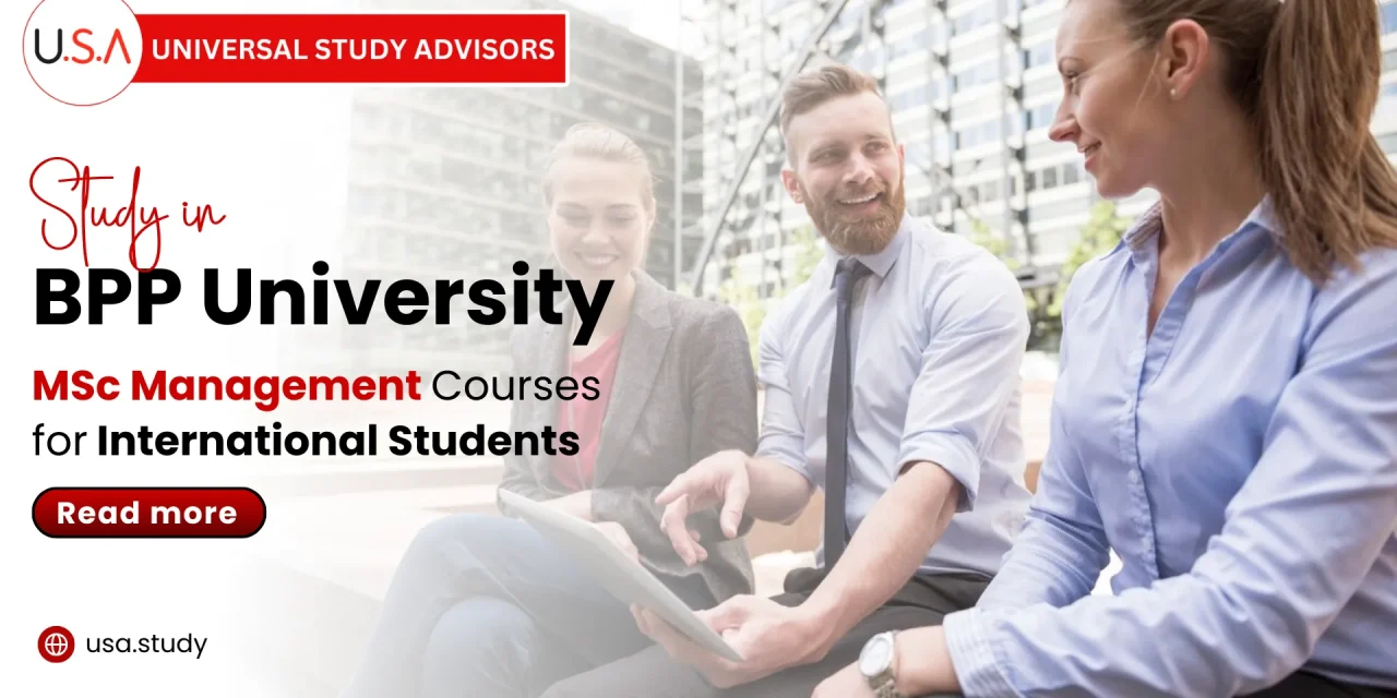 BPP University MSC Management Courses for International Students