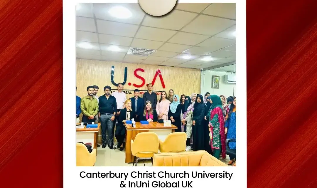 Honoured to host representatives from Canterbury Christ Church University and InUni Global UK at our Faisalabad office.