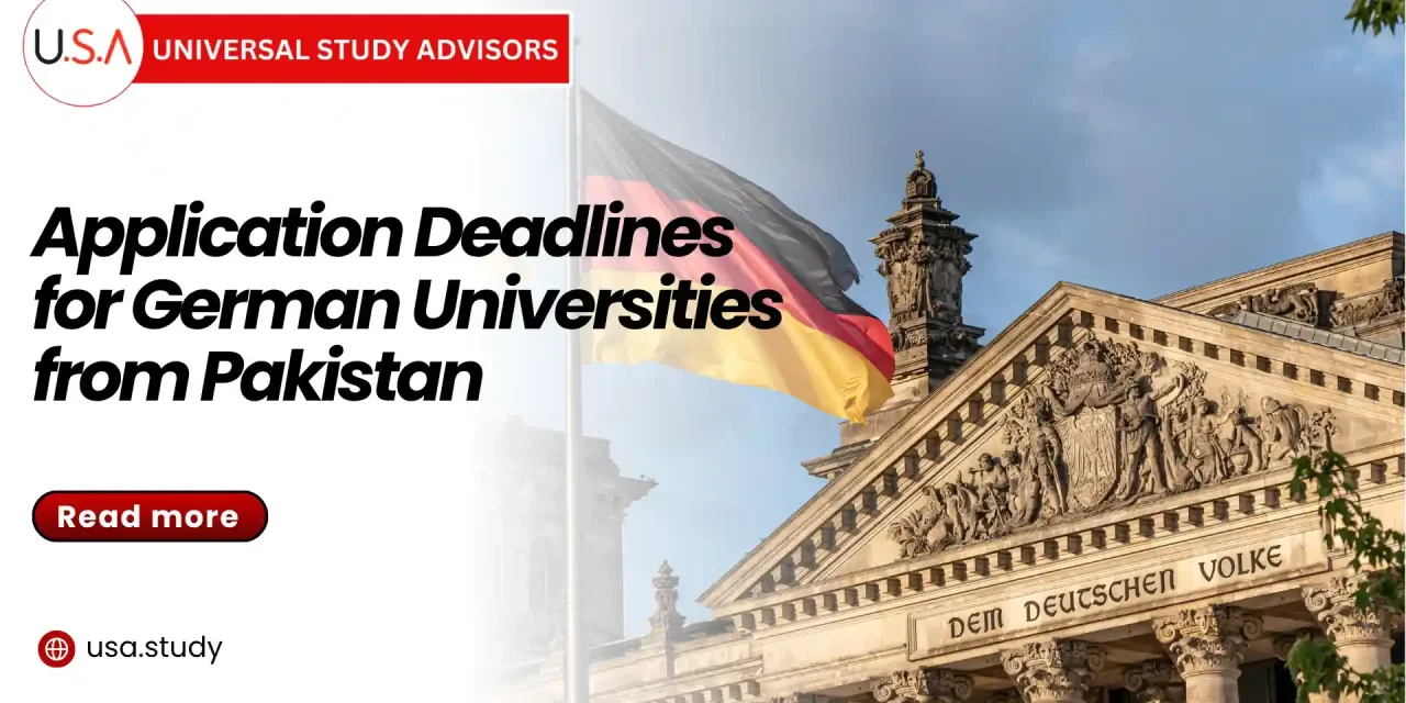 Application Deadlines for German Universities from Pakistan