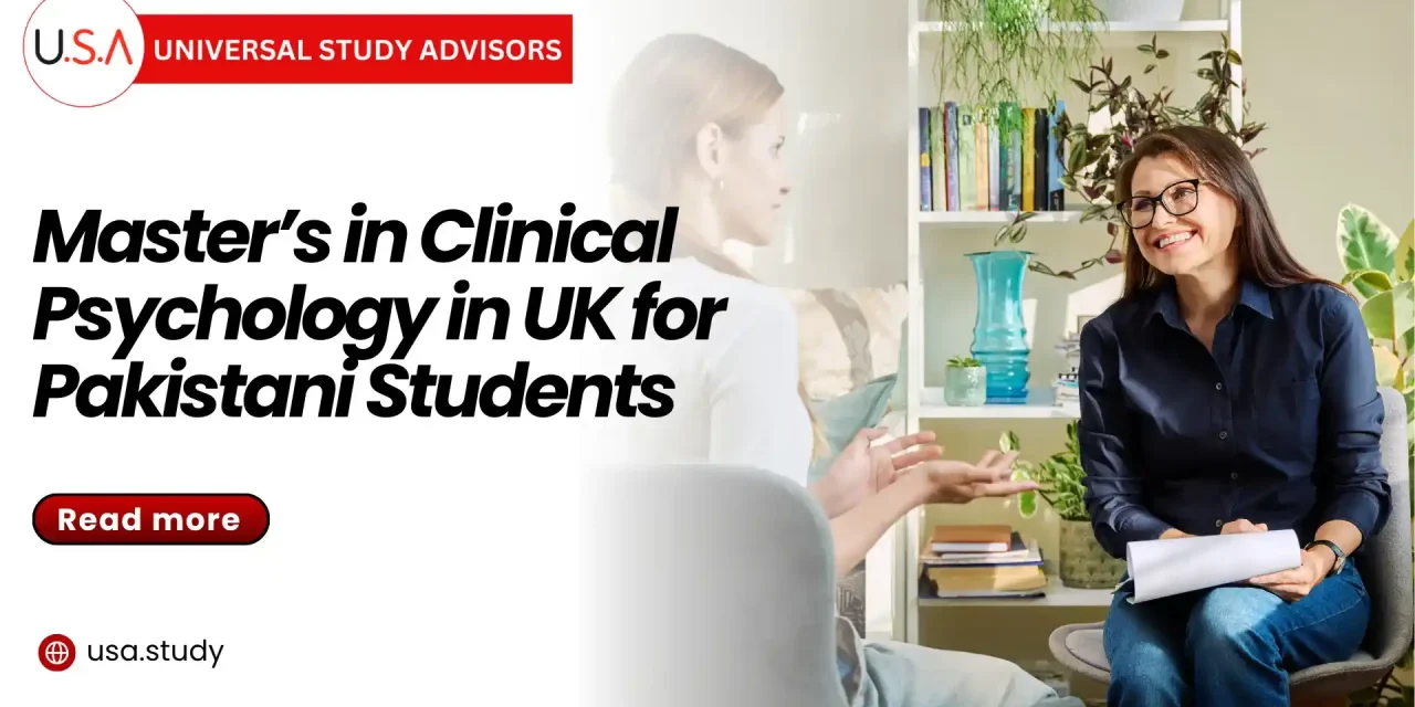 Master’s in Clinical Psychology in UK for Pakistani Students